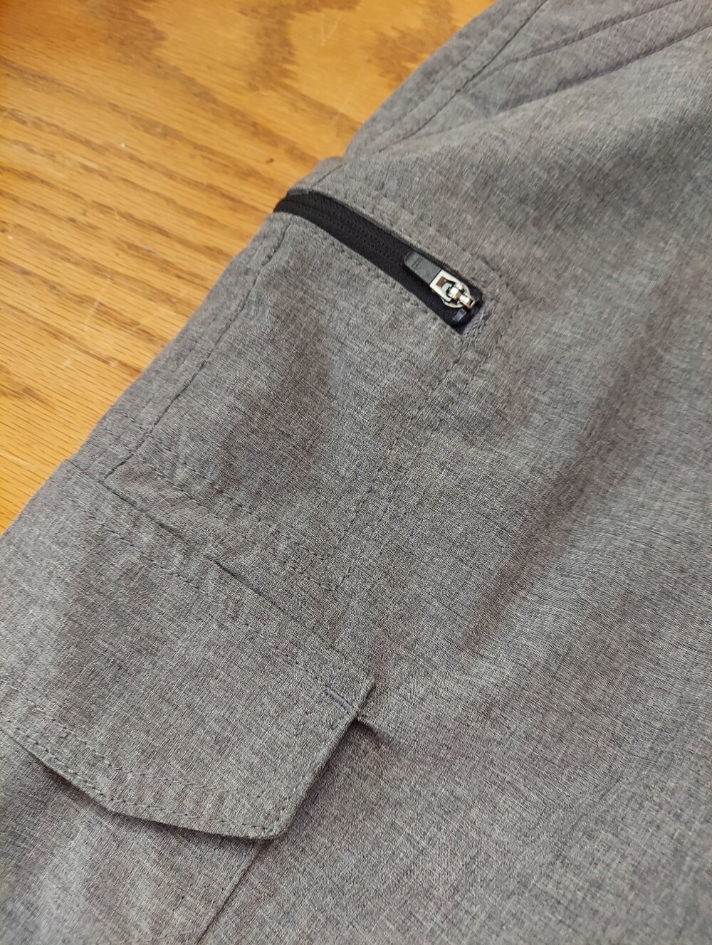Iron Co. Mens 34 Gray Cargo Shorts Lightweight - Picture 5 of 8